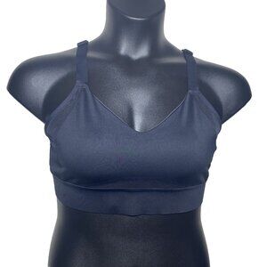 Brooks 38A/B Run Drive Interlace Black Sports Bra Compression Quick Dry Woven